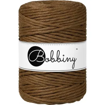 Příze Bobbiny bavlněná šňůra na macramé XXL Nut-Brown