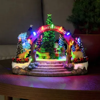 Vánoční světelná dekorace Konstsmide Christmas Stolní dekorace vánoční zoo, barevné LED a hudba - kabelu se zástrčkou 180 cm pestrá 19 x 0,06 W LED - Doprava zdarma