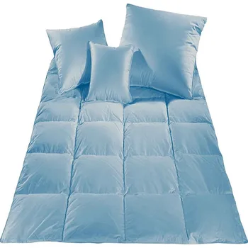 Polštář Přikrývka poloprachové peří - 200x220 2000g modrá sypka