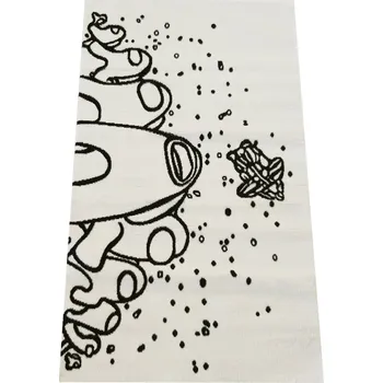 Koberec Dětský kusový koberec - Vesmírné rakety Dětský motiv Do 0,9cm SOHO 20/20/150 80x150 Černo bílá