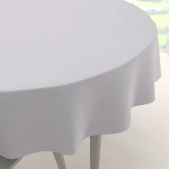 ubrus Dekorační kulatý ubrus BKS-408 Studená světle šedá Ø 100 cm