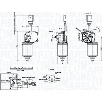 Autoelektrika Motor stěračů MAGNETI MARELLI TGE530MM