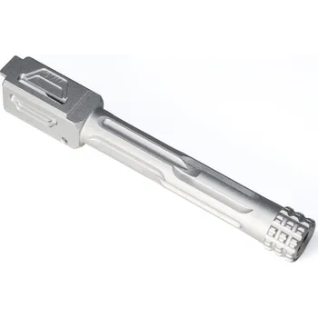 TTI AIRSOFT CNC fixní vnější hlaveň pro Umarex/VFC G 17 Gen.5, -14mm závit - stříbrná