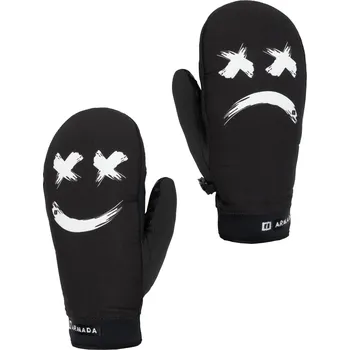 Rukavice palčáky ARMADA CARMEL WINDSTOPPER MITT off white smiley Velikost: XS