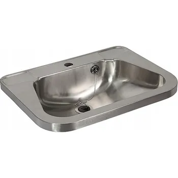 Jednokomorový dřez Sanela ocel stříbrný
