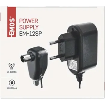 Napájecí zdroj EMOS J5810 s výhybkou F/IEC pulsní 12V/300 mA EM-12SP