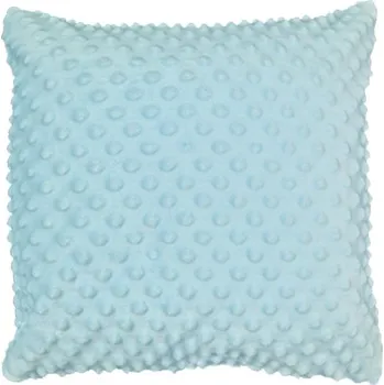 Povlak na polštářek Povlak na polštář 40x40 na zip Minky modrý