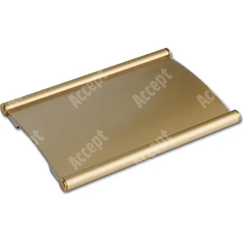 Informační tabulka Zlatá dveřní tabulka Plato 090&nbsp;o velikosti&nbsp;148 x 90 mm