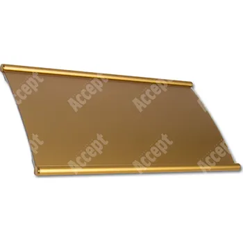 Informační tabulka Zlatá dveřní tabulka Plato 150&nbsp;o velikosti&nbsp;297 x 150 mm