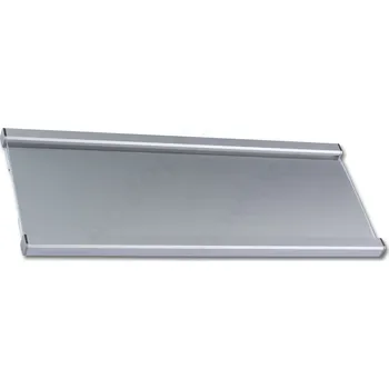 Informační tabulka Stříbrná dveřní tabulka Klassik Inox 087 o velikosti&nbsp;210 x 87 mm
