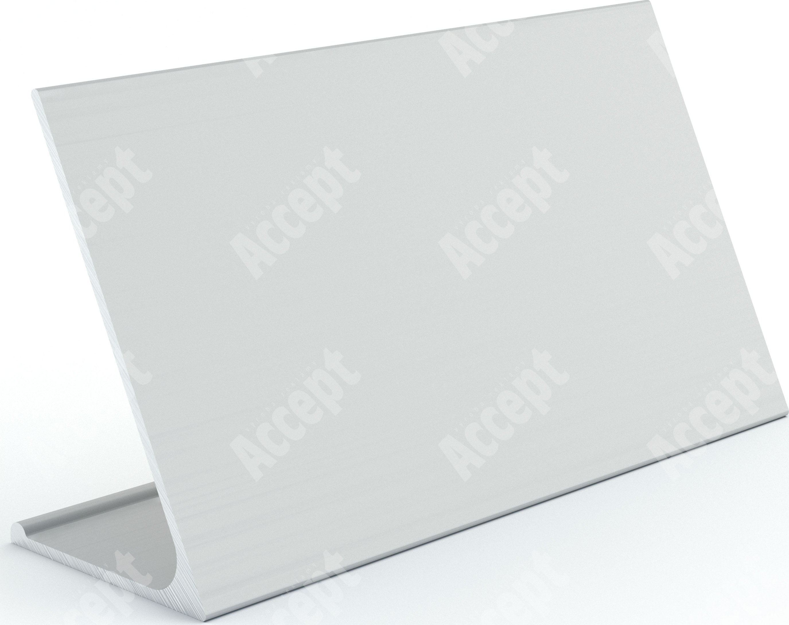 Informační stojánek D-62 "PRÁZDNÝ" - stříbrná