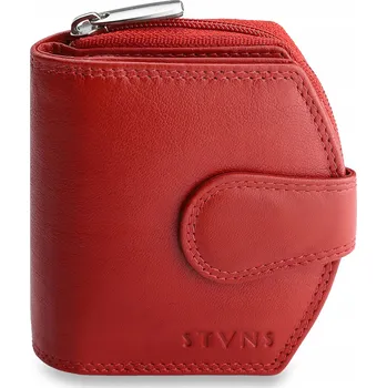 Dámská kožená peněženka STEVENS červená s RFID ochranou