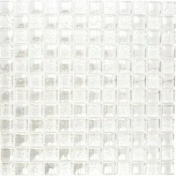 Obklad SKLENĚNÁ MOZAIKA, STŘÍBRNÁ DLAŽDICE 8MM