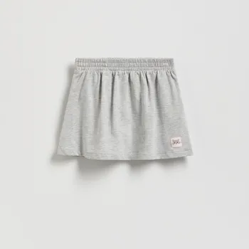 Dívčí šaty Reserved - Žerzejová sukně z viskózové směsi - světle šedá - 525FW-09M - 525FW-09M-80