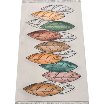 Koberec Kusový koberec HORECA NEW 102 béžový s listy Listy Do 0,9cm HORECA NEW 20/20/60 60x100 Béžová