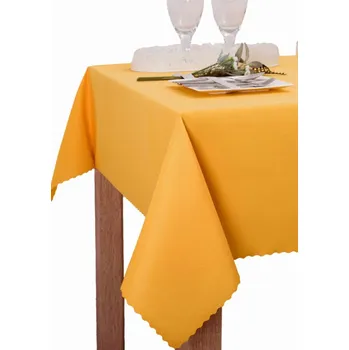 ubrus Teflonový jednobarevný ubrus - Žlutooranžový 140x180 ovál
