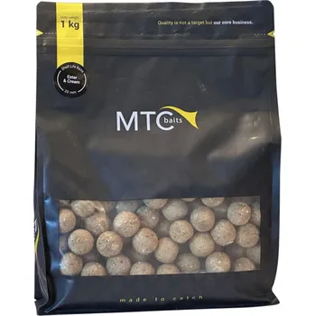 Boilies MTC BAITS boilies Shelf Life Ester & Cream 1kg 24 mm Průměr: 20 mm, Balení: 5 kg