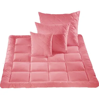 Polštář Polštář ovčí vlna POLY - růžový sypek 40x40 350g 43/10/58