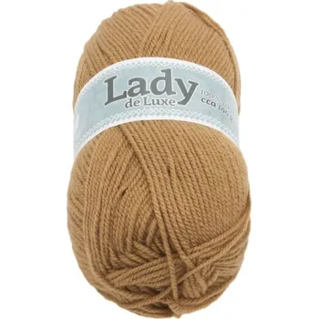 Příze Příze LADY de Luxe Hnědá BX6751 - 100g / 238 m