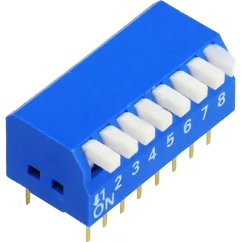 vypínač Spínač DIP-08P
