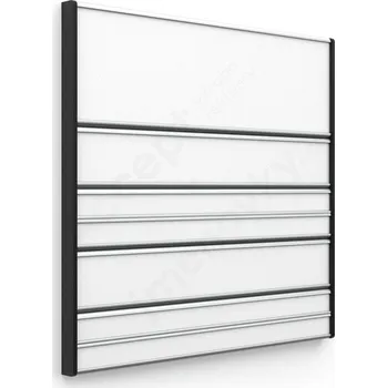 Informační tabulka Stříbrná&nbsp;dveřní tabulka&nbsp;ACS&nbsp;o velikosti&nbsp;187 x 187 mm&nbsp;s&nbsp;zásuvným systémem