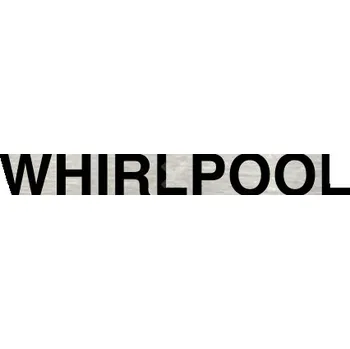 Značení Stříbrný piktogram "whirlpool" s černým&nbsp;textem bez rámečku -