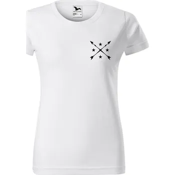 Dámské tričko DOBRÝ TRIKO Dámské tričko s potiskem Šípy Barva: Bílá, Velikost: 3XL