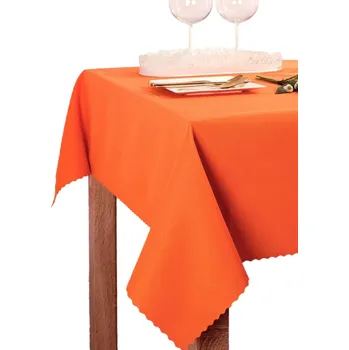 ubrus Teflonový jednobarevný ubrus - Pomeranč 140x180 ovál