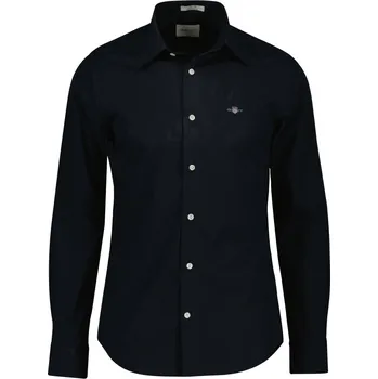Pánská košile KOŠILE GANT SLIM STRETCH POPLIN SHIRT BLACK