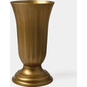 Váza VÁZA NA HŘBITOV ZLATÁ LILIE 30 CM NOVÁ