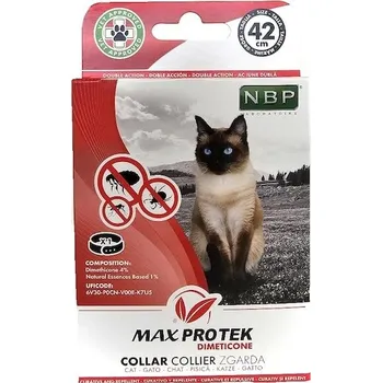 Antiparazitikum pro kočku Max Protek repelentní fluorescenční obojek, kočka 42 cm