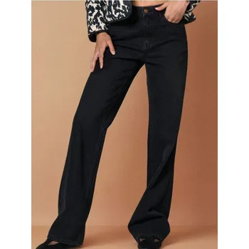 Dámské džíny Sinsay - Džíny wide leg s vysokým pasem - černá - 865EV-99J - 865EV-99J-44