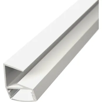 LED lišta Hliníkový profil lišta pro sklo pro LED pásky SK1 bílý - profil lišta + Nacvakávací mléčný difuzor 2m - LED Solution - LP701W_LP-UNICOV1-MLK - LP701W_LP-UNICOV1-MLK