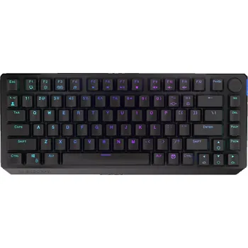 Klávesnice Endorfy Thock 75% Wireless Red Klávesnice, herní, bezdrátová, mechanická, zkrácená, spínače Red, US layout, RGB, černá EY5A073