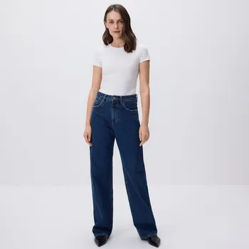 Dámské džíny Reserved - Džíny wide leg - tmavomodrá - 769FZ-59J - 769FZ-59J-40