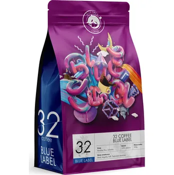 Káva Káva zrnková Arabica Blue Orca Coffee 32 Coffee BLUE LABEL 200 g