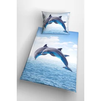 Povlečení 3d povlečení s delfíny - Delfini 140x200 cm