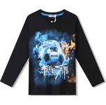 CHLAPECKÉ TRIČKO S DLOUHÝM RUKÁVEM - DT9415 Velikost: 116, Barva: Tmavě modrá