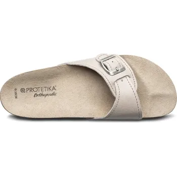 Dámská zdravotní obuv Protetika Ortopedické pantofle s rehabilitačními prvky T 05 Velikost: 45, Barva: smetanová