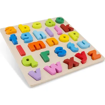 Dřevěná hračka Woet by New Classic Toys New Classic Toys Dřevěné vkládací puzzle malá abeceda 10535