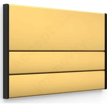 Informační tabulka Zlatá&nbsp;dveřní tabulka&nbsp;ACS&nbsp;o velikosti&nbsp;187 x 125 mm&nbsp;s&nbsp;nezásuvným systémem