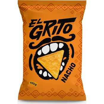 Cukrovinka EL GRITO Kukuřičné tortilla chipsy s příchutí sýra 170 g