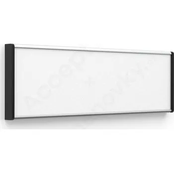 Informační tabulka Stříbrná dveřní tabulka ACS o velikosti 187 x 62 mm s zásuvným systémem
