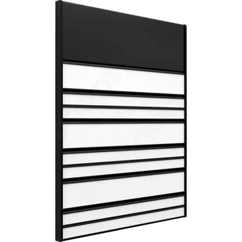 Informační tabulka Černá dveřní tabulka&nbsp;ACS&nbsp;o velikosti&nbsp;187 x 250 mm&nbsp;s&nbsp;kombinovaným systémem