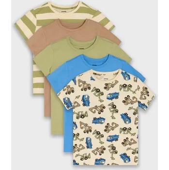 Chlapecká mikina Sinsay - Sada 5&nbsp;triček - olivová - 067FT-81X - 067FT-81X-134