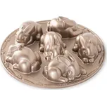 Nordic Ware Forma na 6 zajíčků Baby Bunny, toffee, 1 l 90148