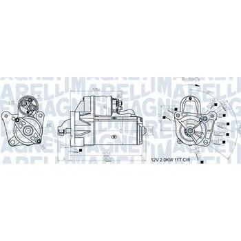 Startér Startér MAGNETI MARELLI 063721193010