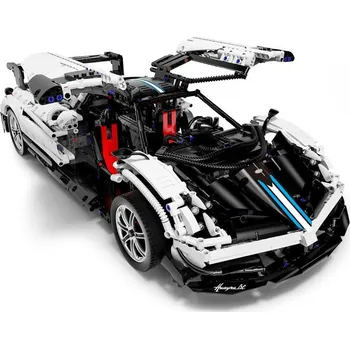 ostatní stavebnice Ramiz Pagani Huayra RASTAR 1:8 model Skládací auto 2896 kostek Technic + otevírací dveře