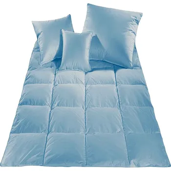 přikrývka Přikrývka peří - 200x220 2500g modrá sypka
