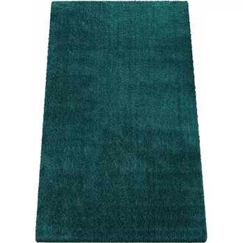 Koberec Kusový koberec KAMEL zelený Jednobarevný 2cm až 2,9cm KAMEL SHAGGY 20/20/150 80x150 Zelená